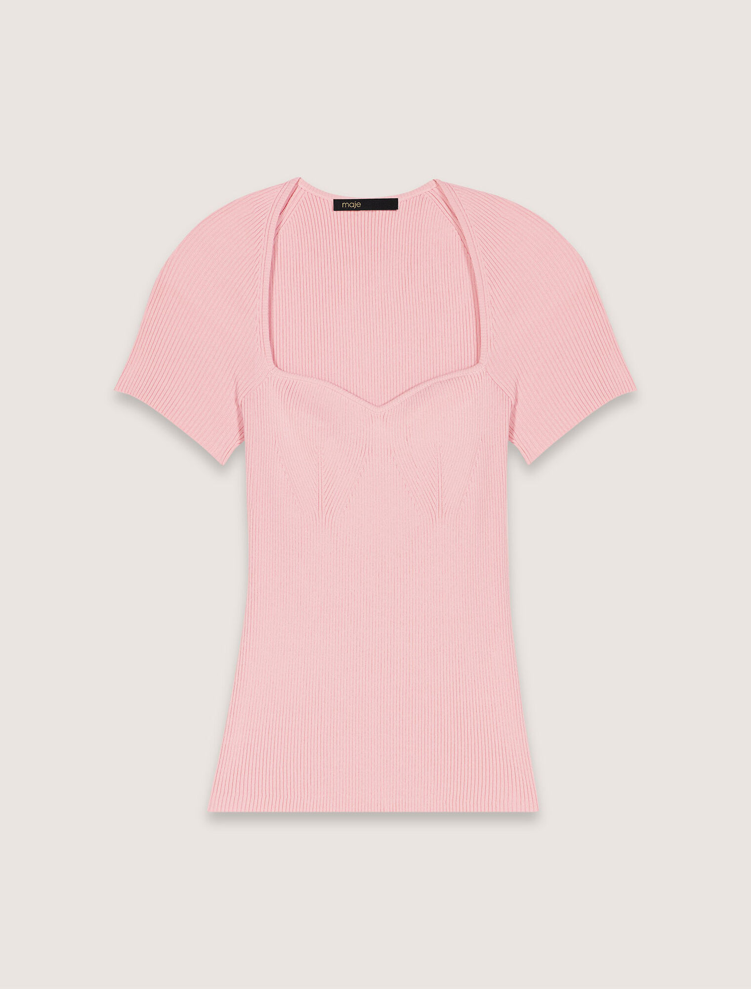 Rib knit top