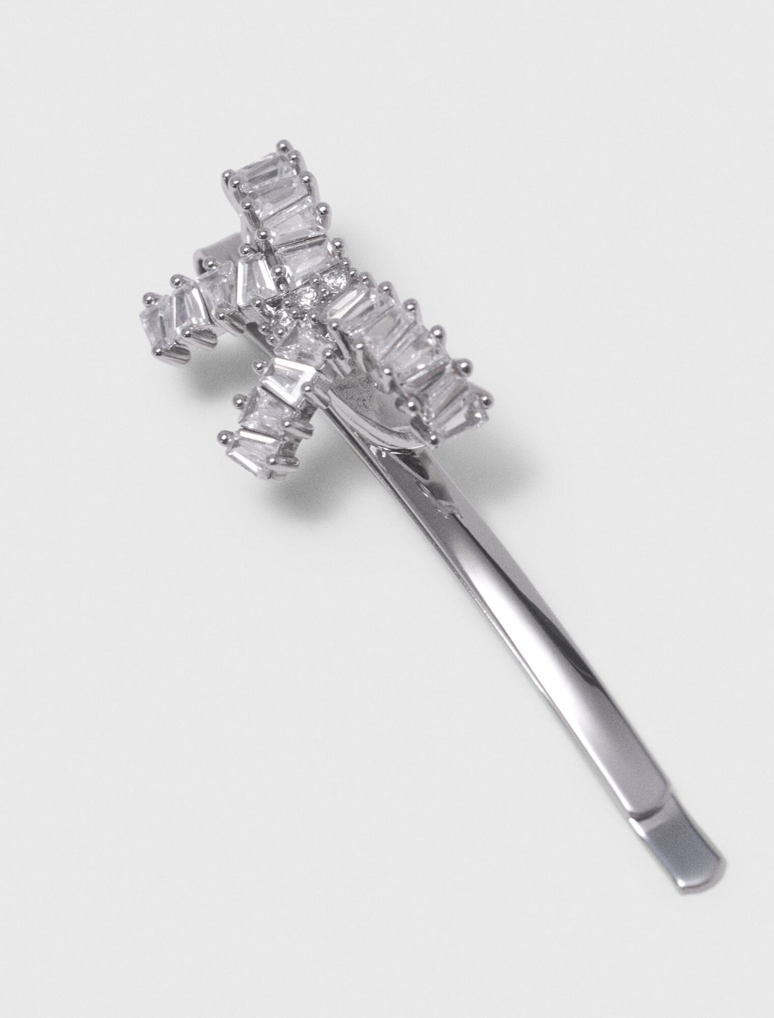 Rhinestone bow barrette