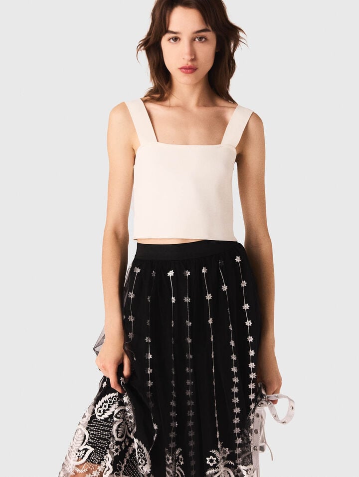 Knit crop top
