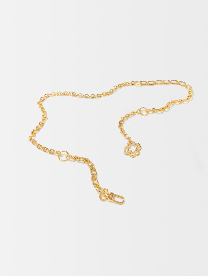 Clover logo chain belt