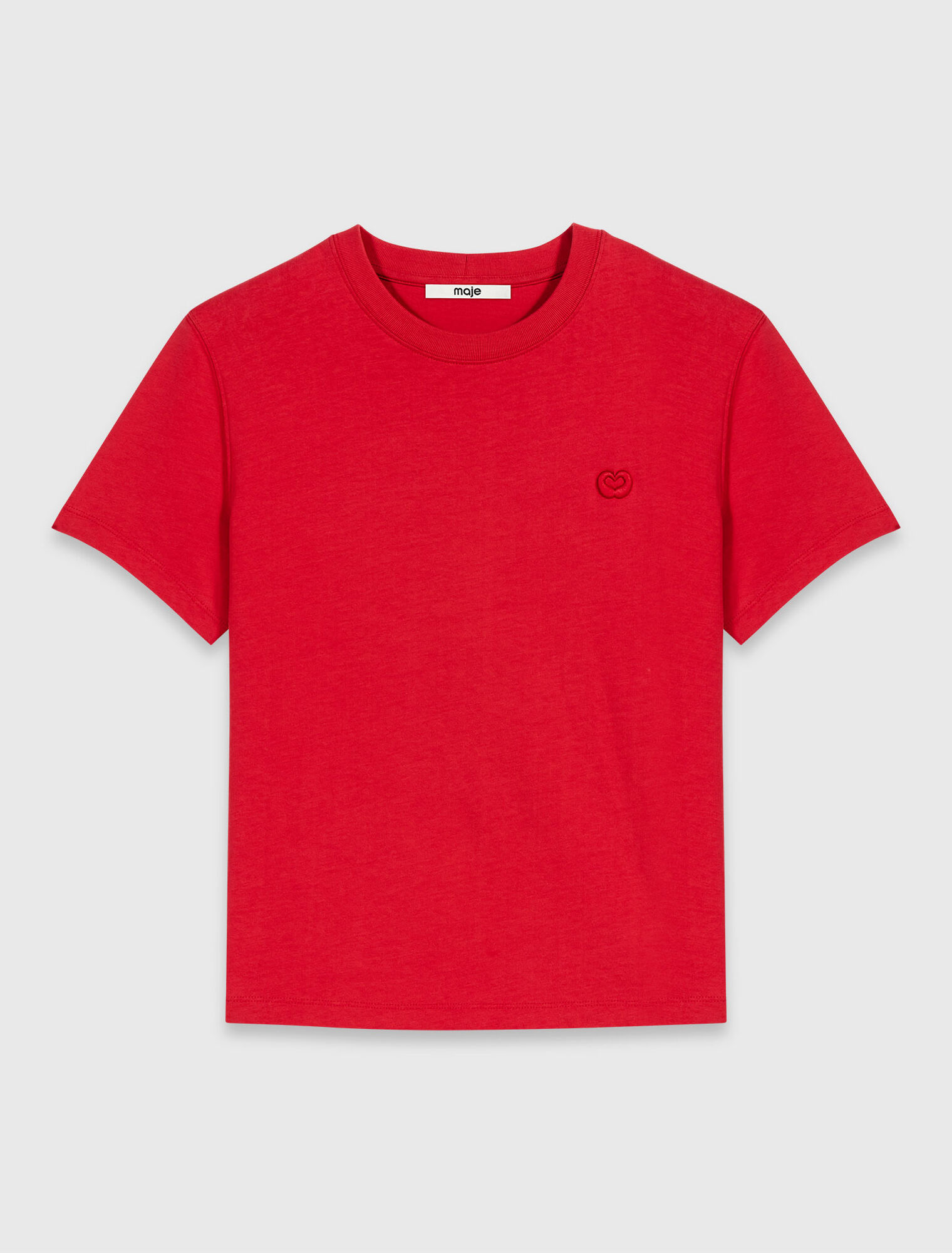 T-shirt with embroidered logo