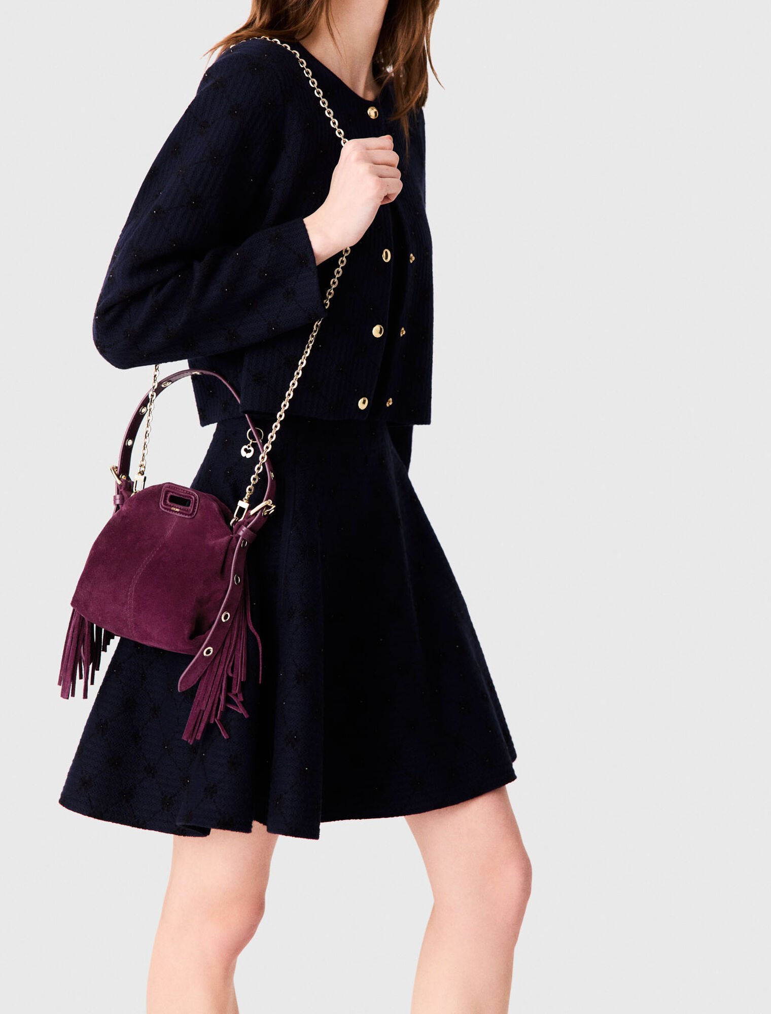 Miss M micro suede bag