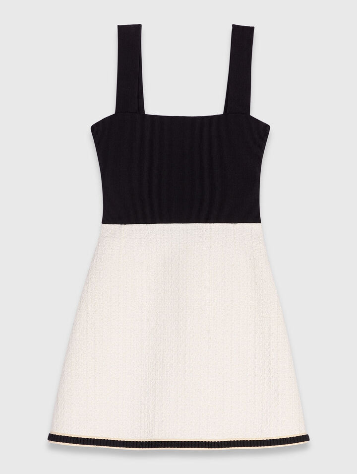 2-in-1 tweed dress