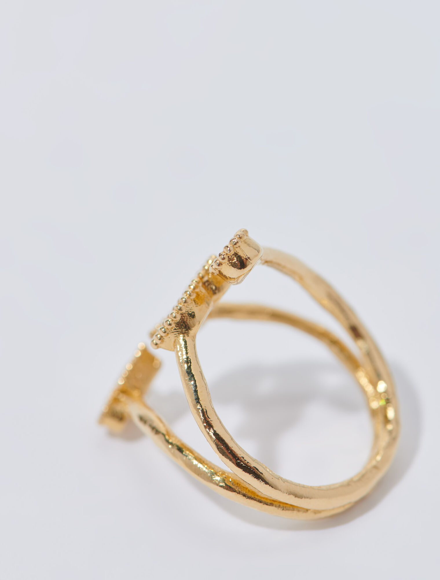 Rhinestone-embellished ring