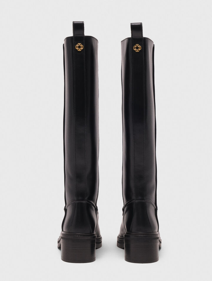 Leather boots