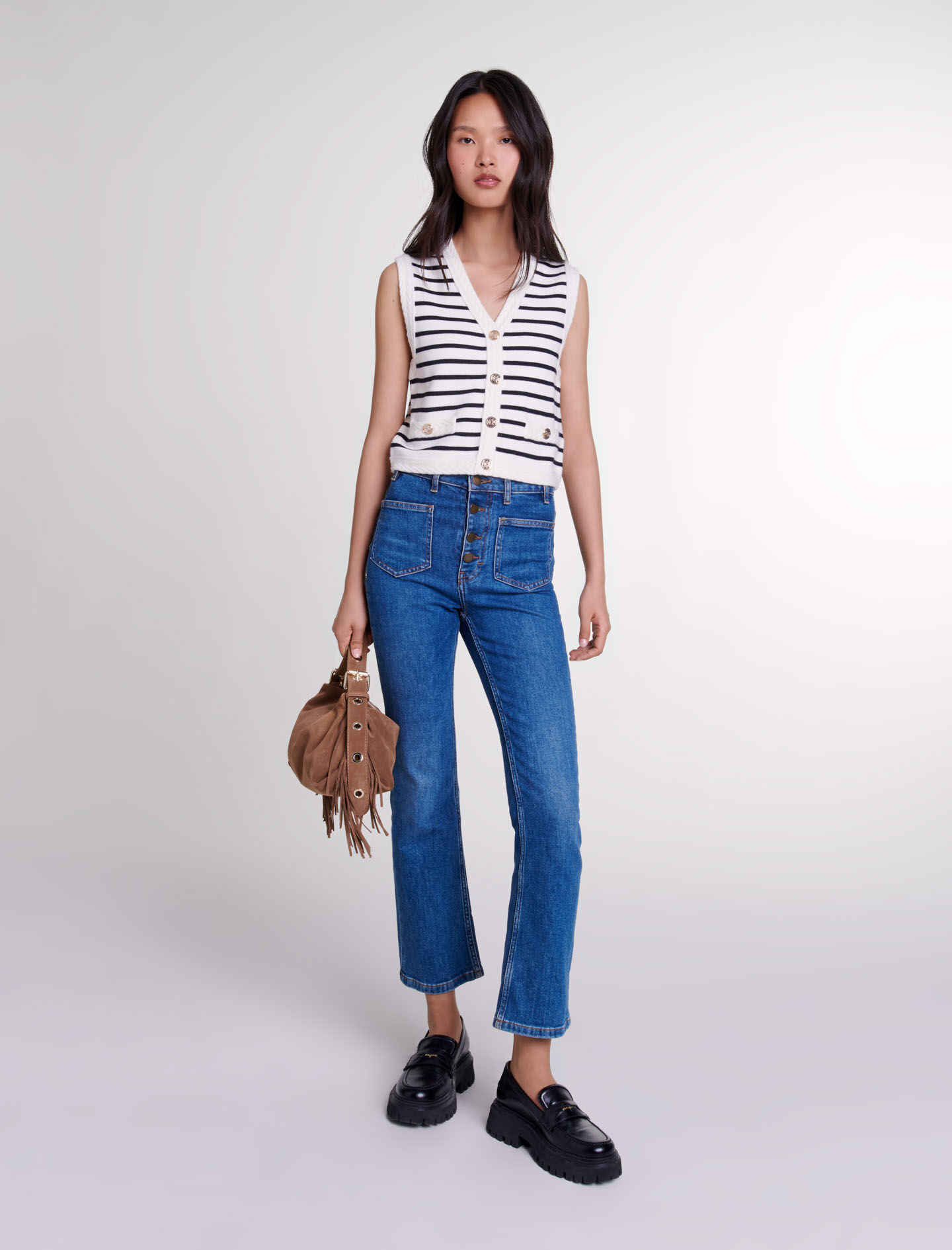 Sleeveless boyfriend cardigan on sale