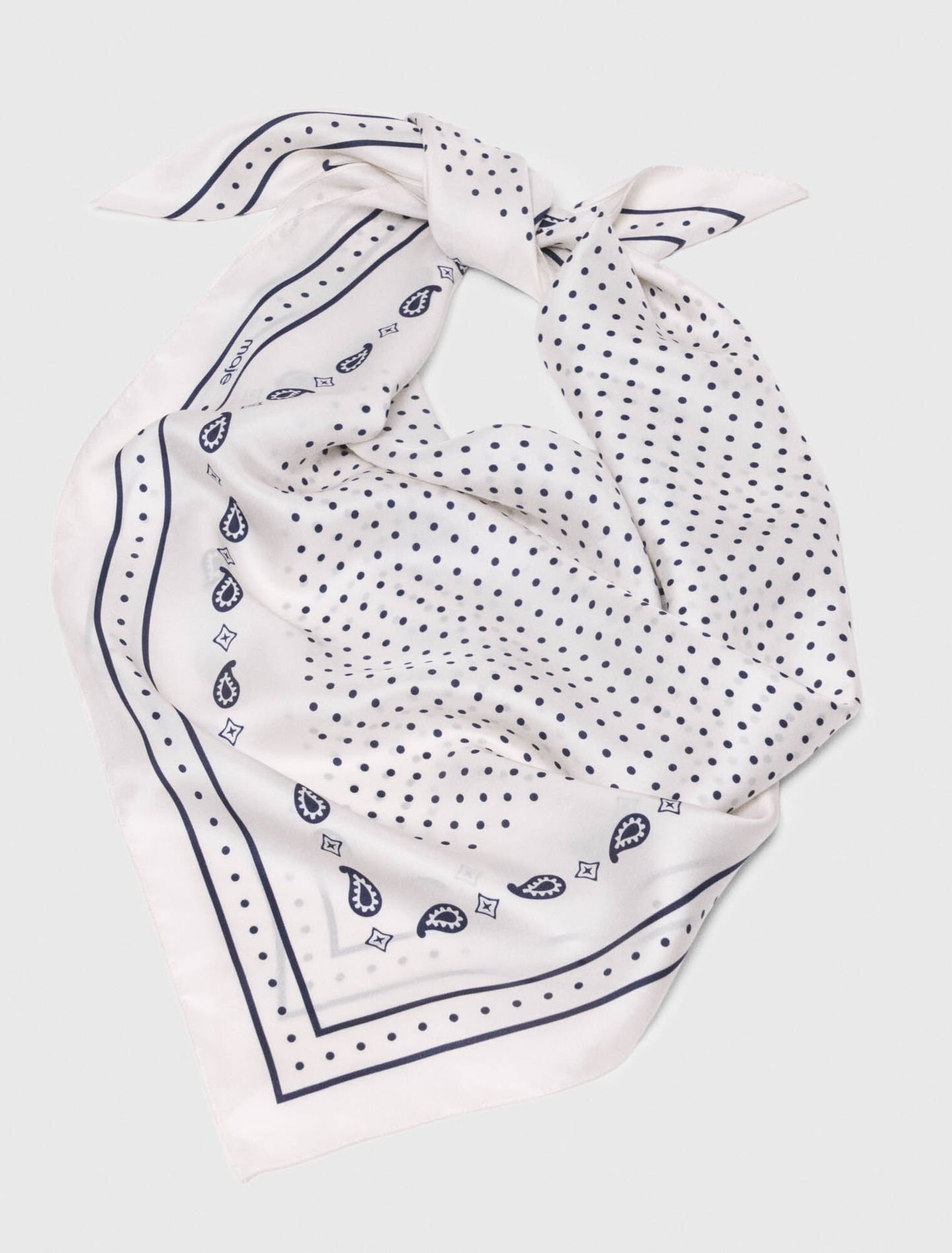 90x90 printed silk scarf