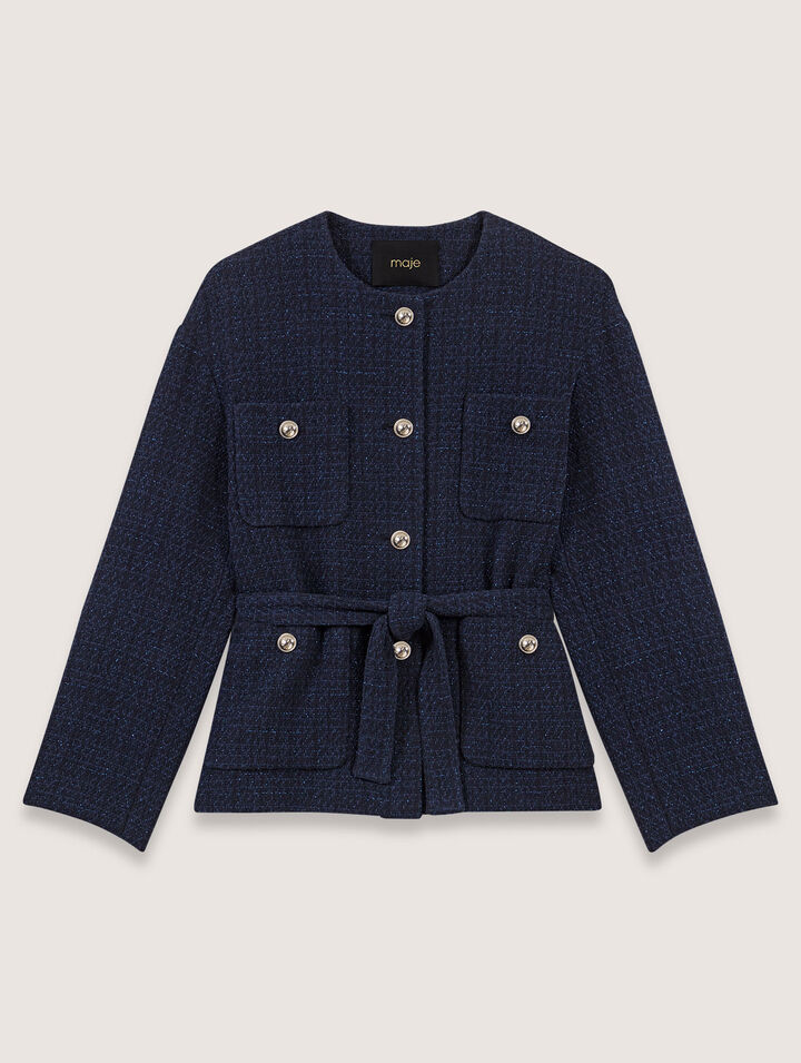 4-pocket tweed jacket 