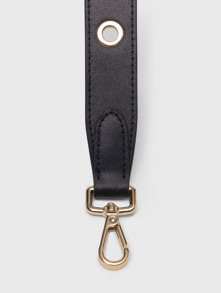 Leather strap with eyelets
