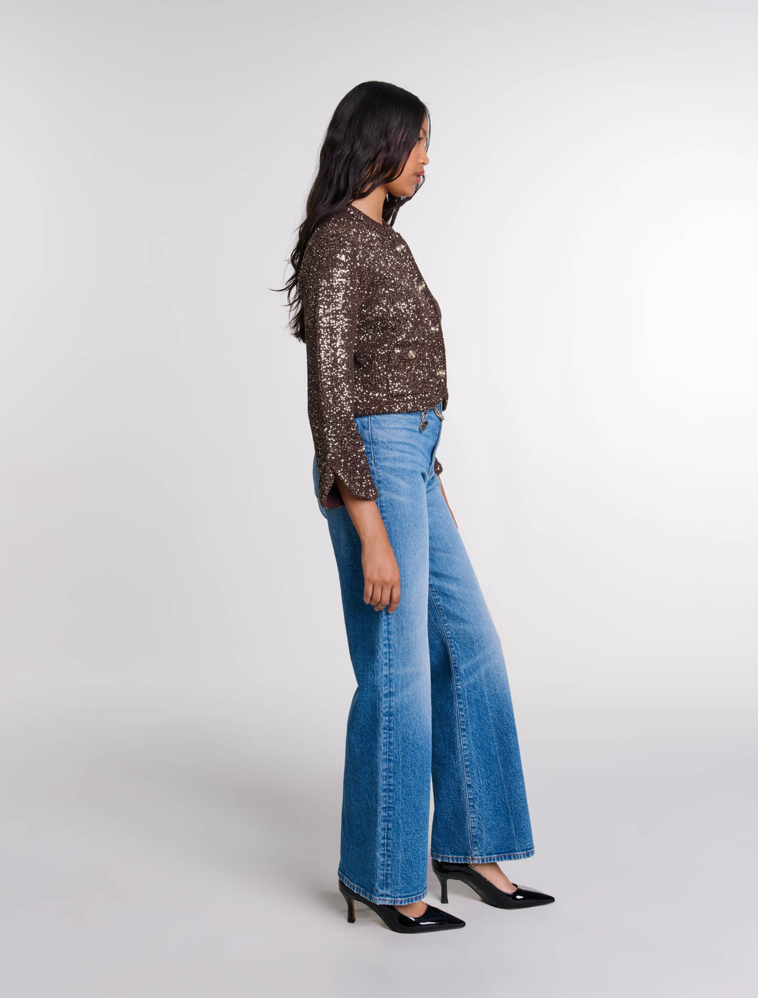 Sequinned cardigan