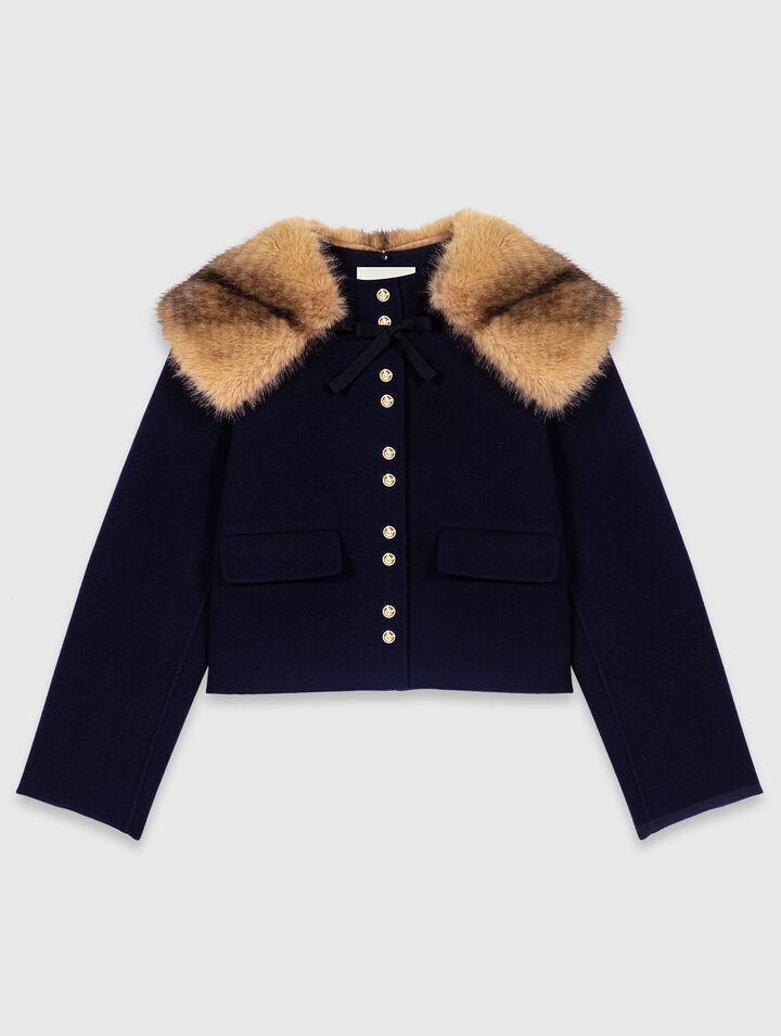 Short double-faced coat