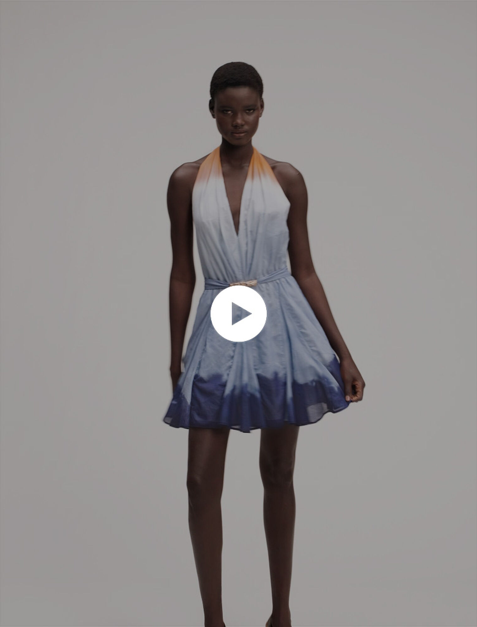Short tie-dye dress
