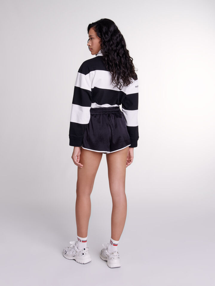 Satin-effect shorts