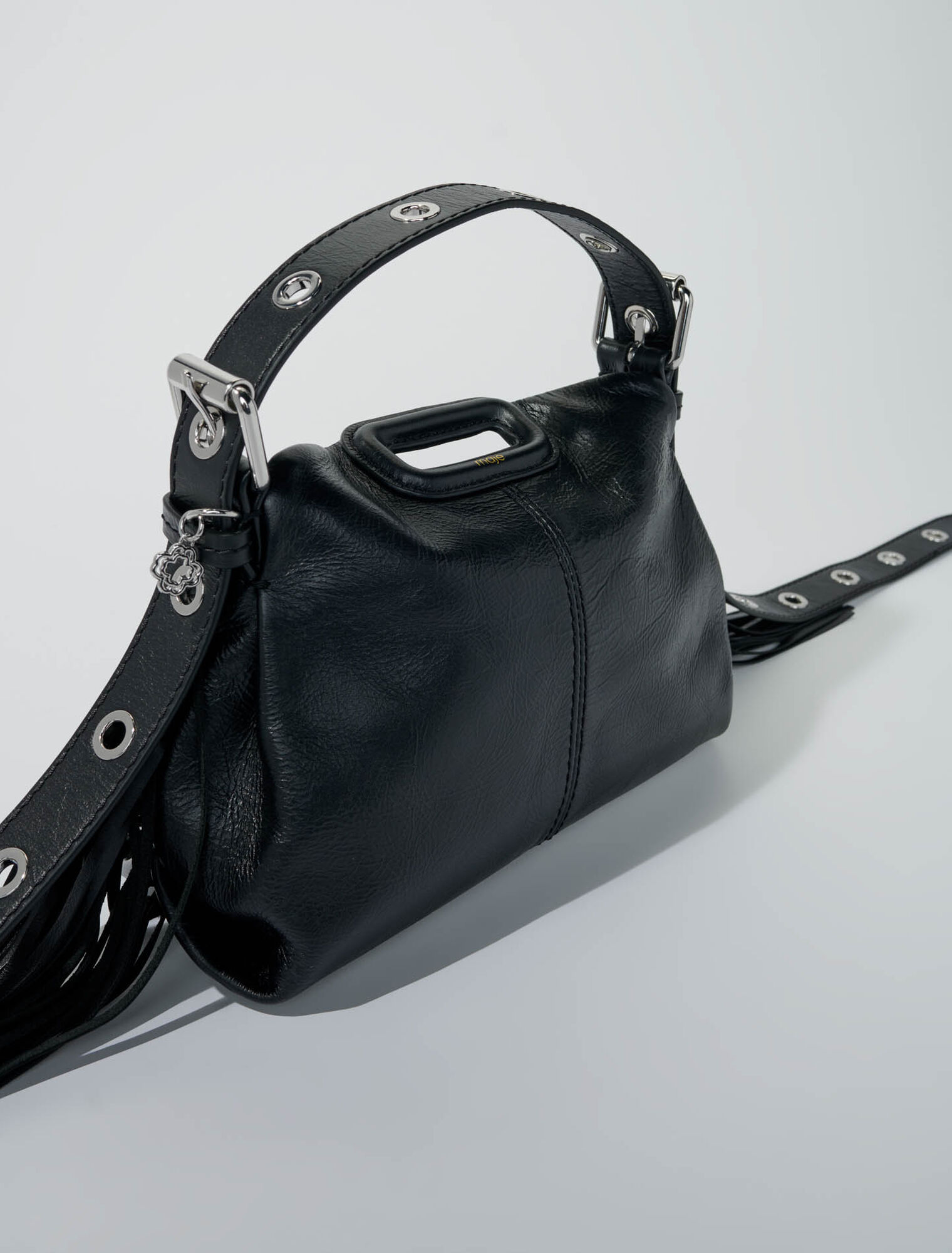 Crackle leather mini Miss M bag