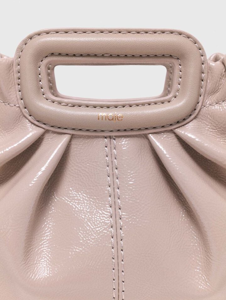 Mini naplak leather clutch