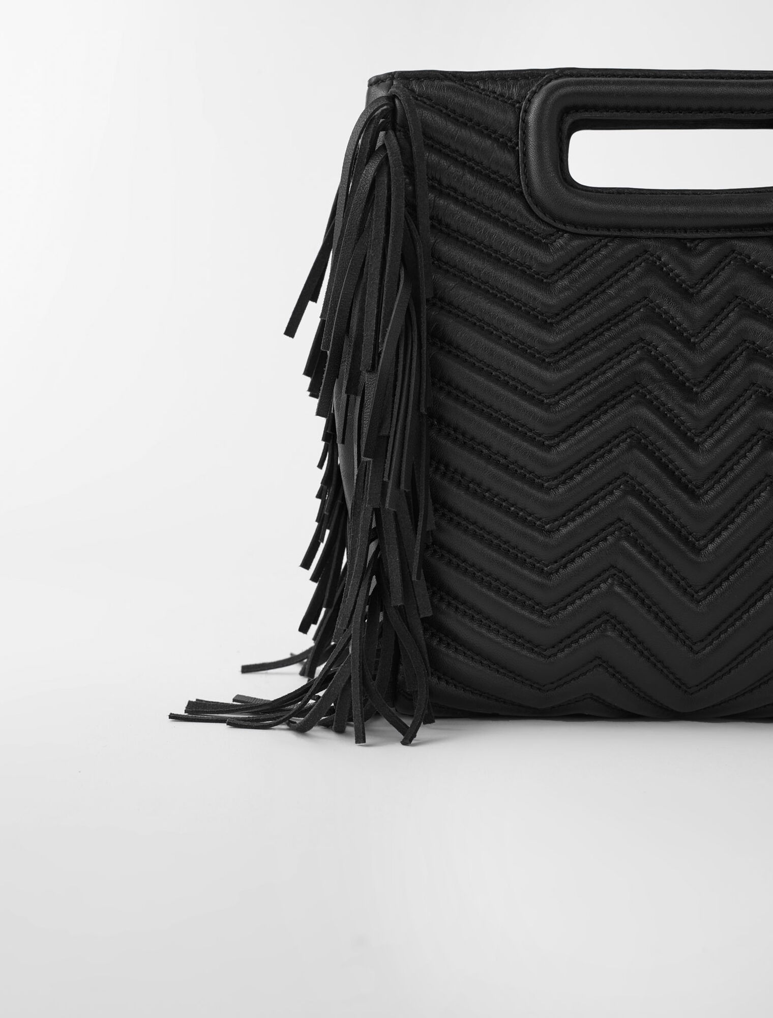 Quilted leather M bag
