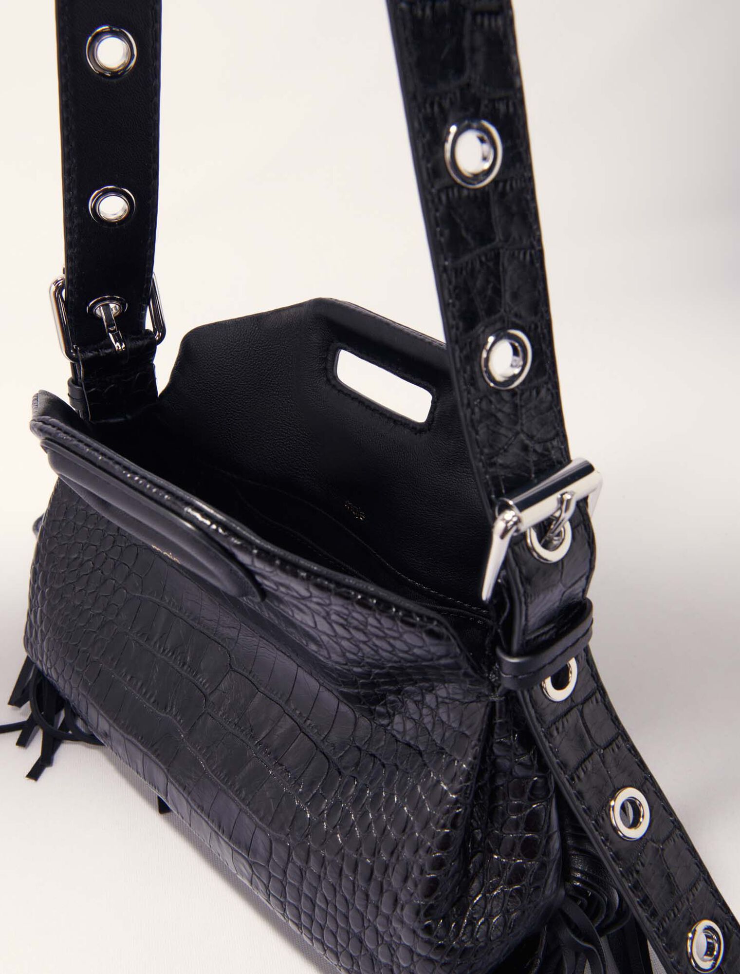 Miss M Mini embossed leather bag