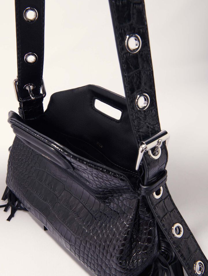 Miss M Mini embossed leather bag
