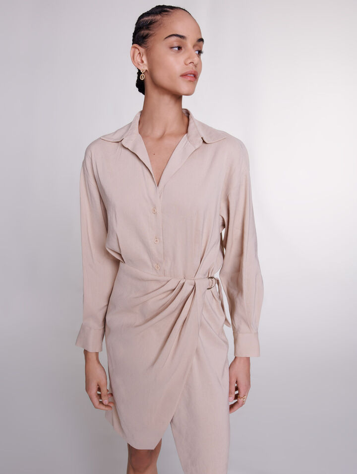 Linen midi dress