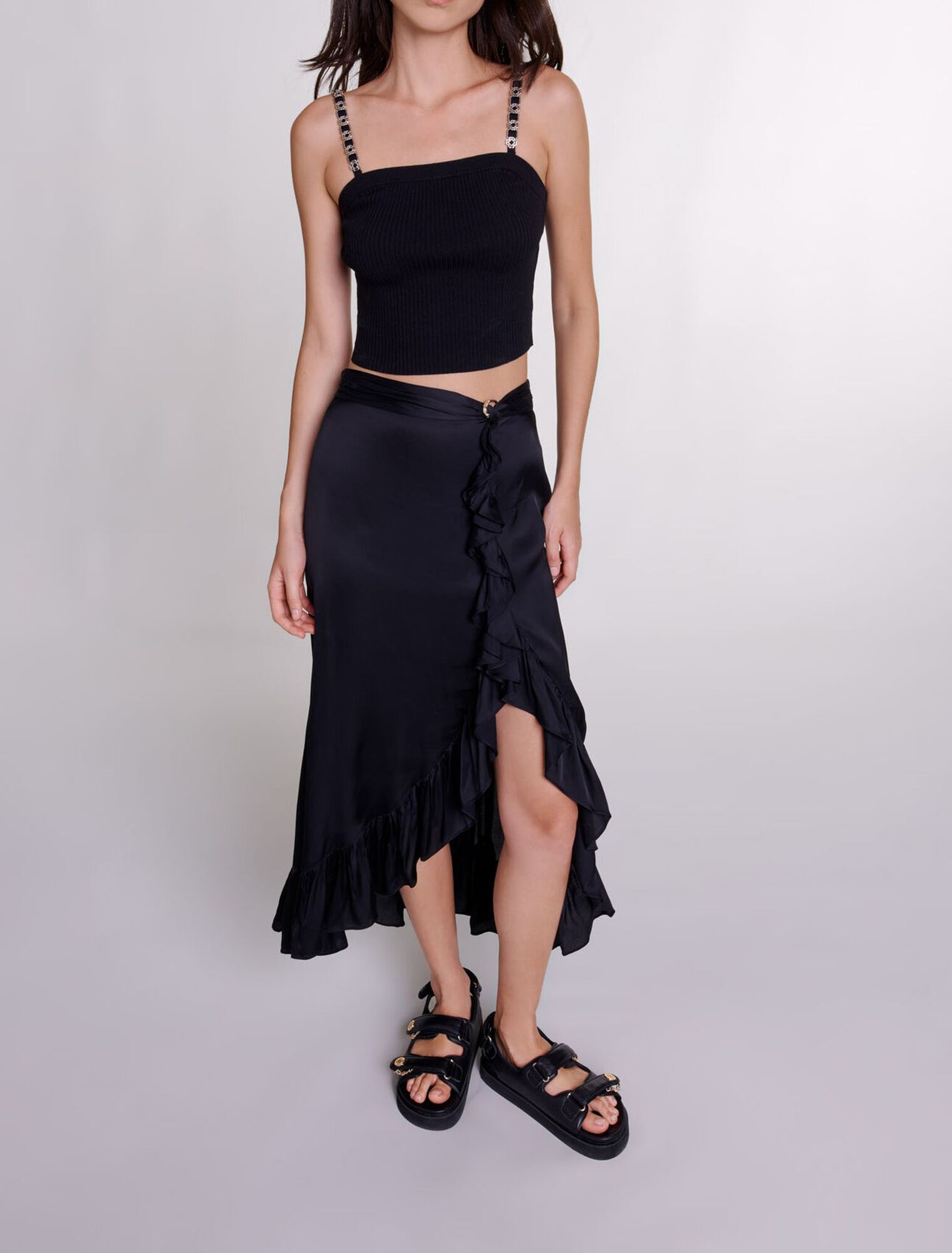 Crop top with removable straps Crop top with removable straps
