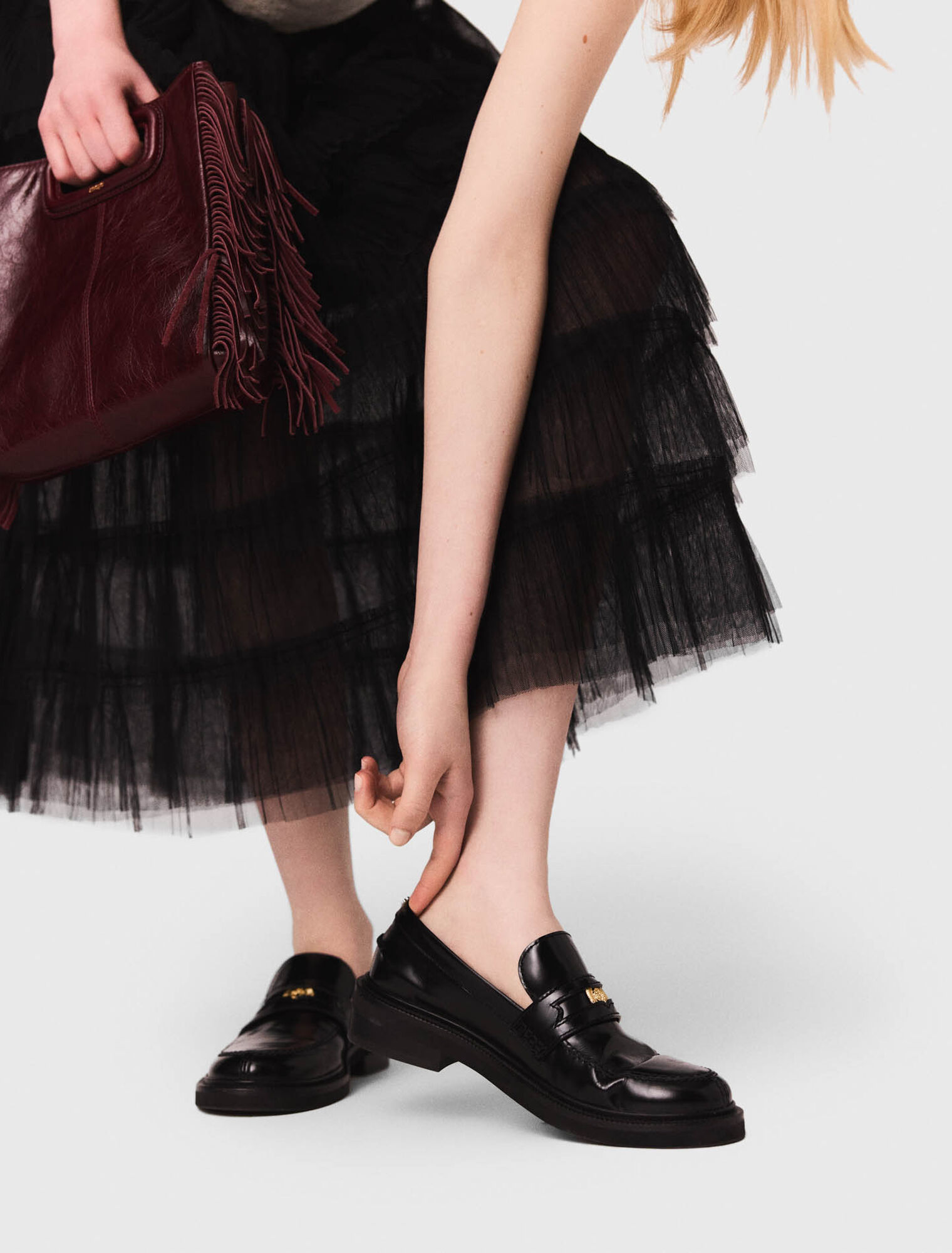 Leather loafers