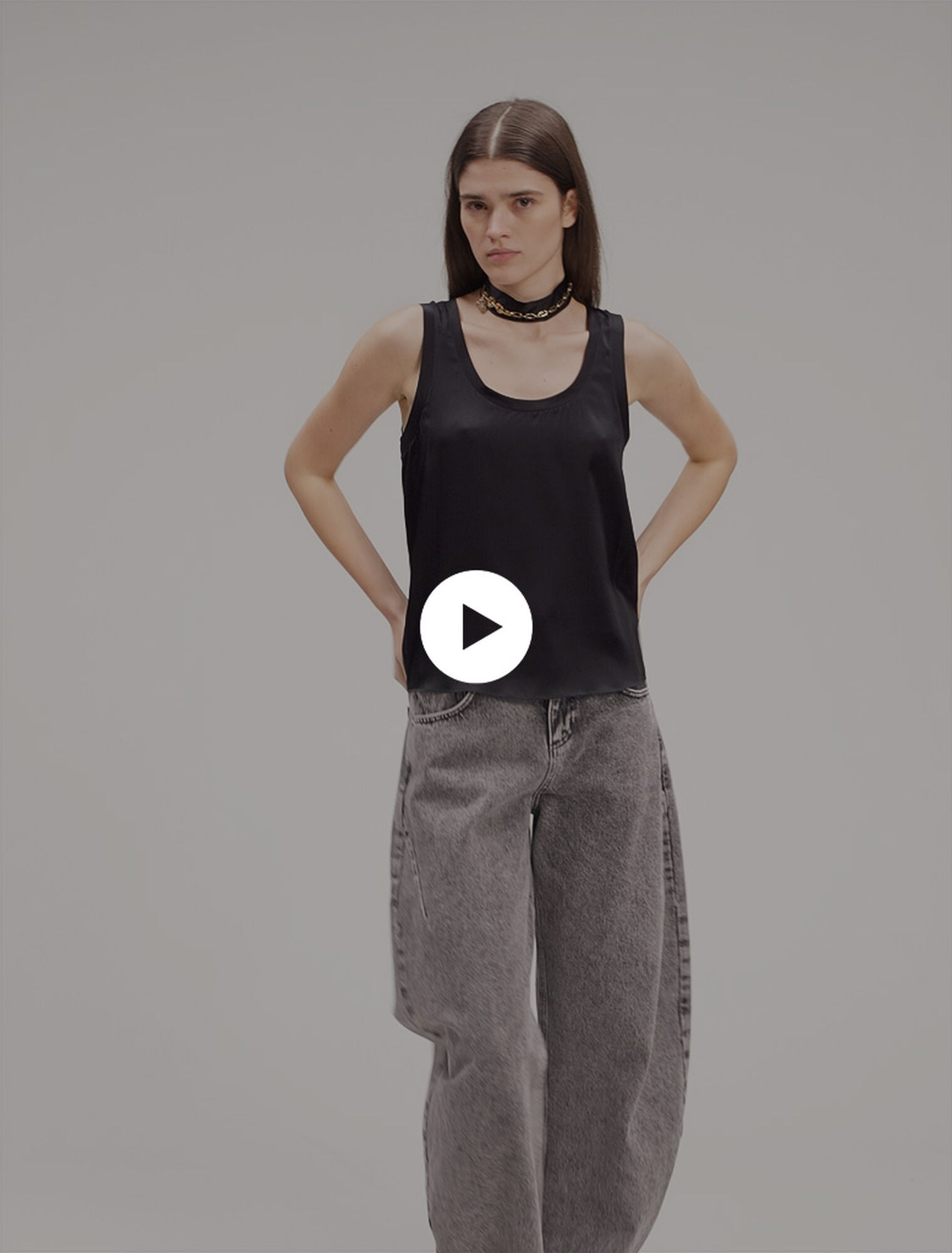 Silk tank top