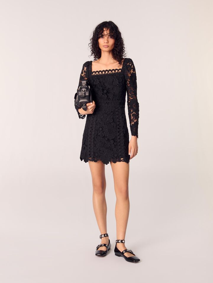 Short guipure dress