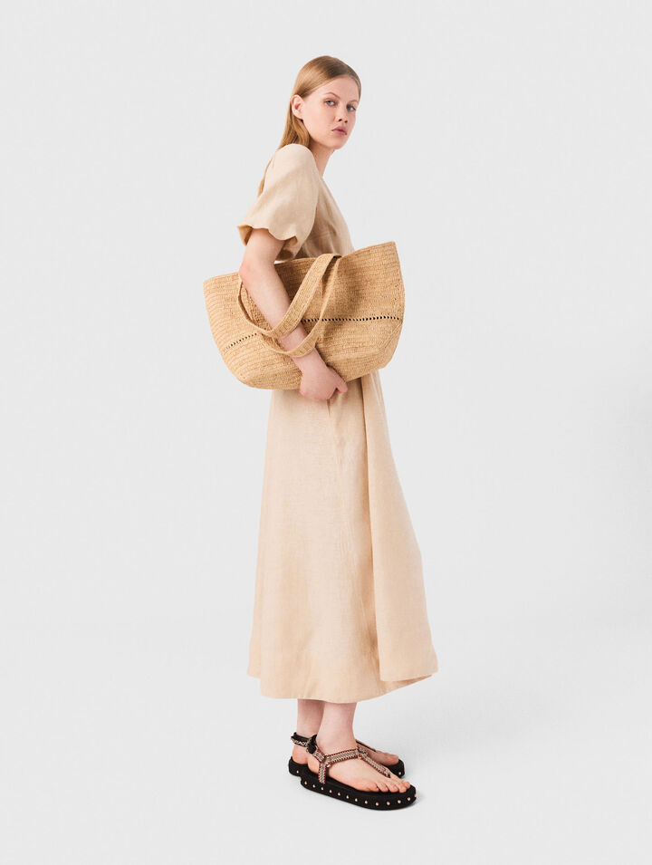 Linen maxi dress