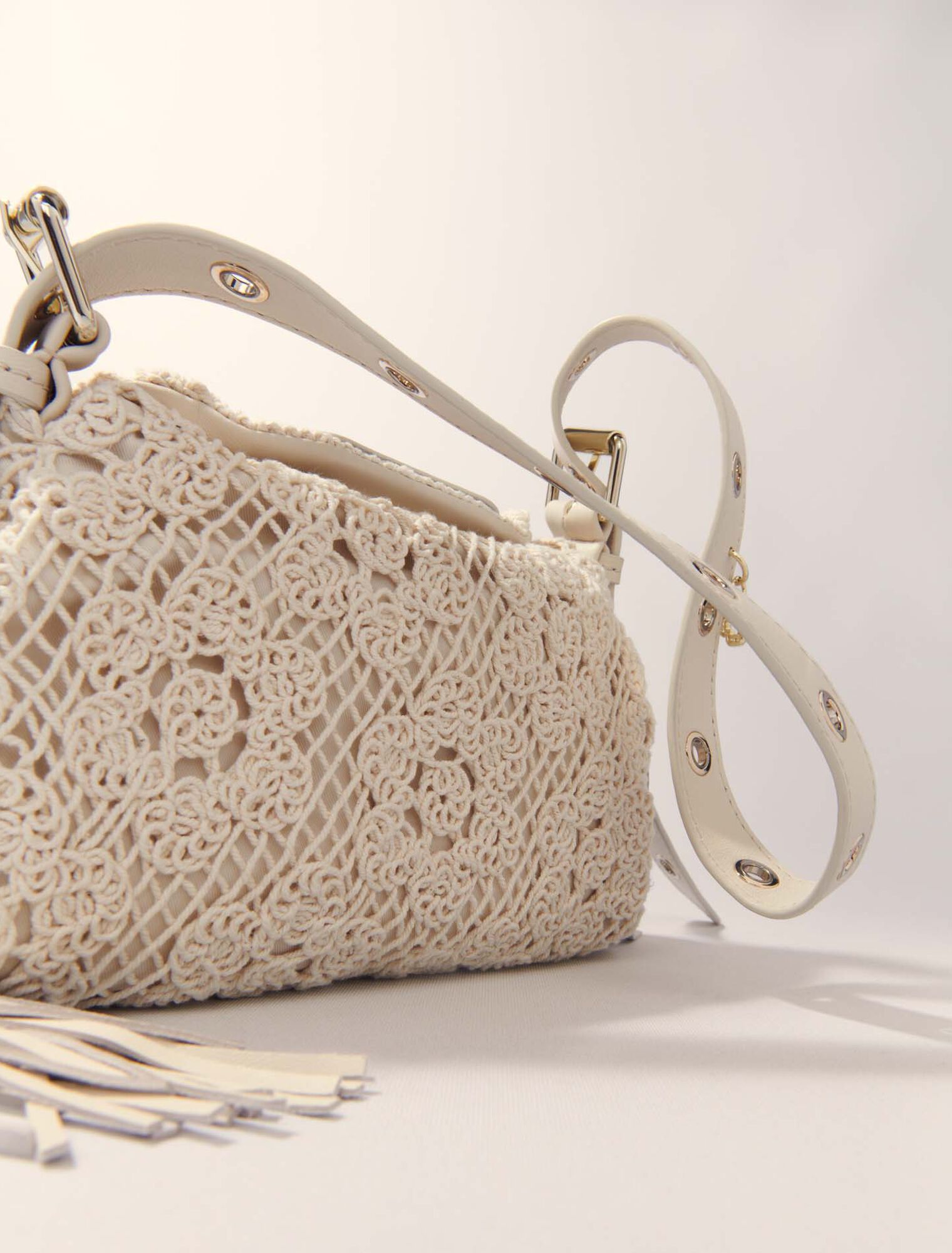 Crochet-knit mini Miss M bag