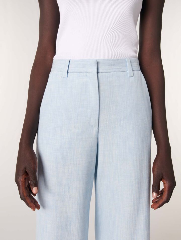 Wide-leg suit trousers
