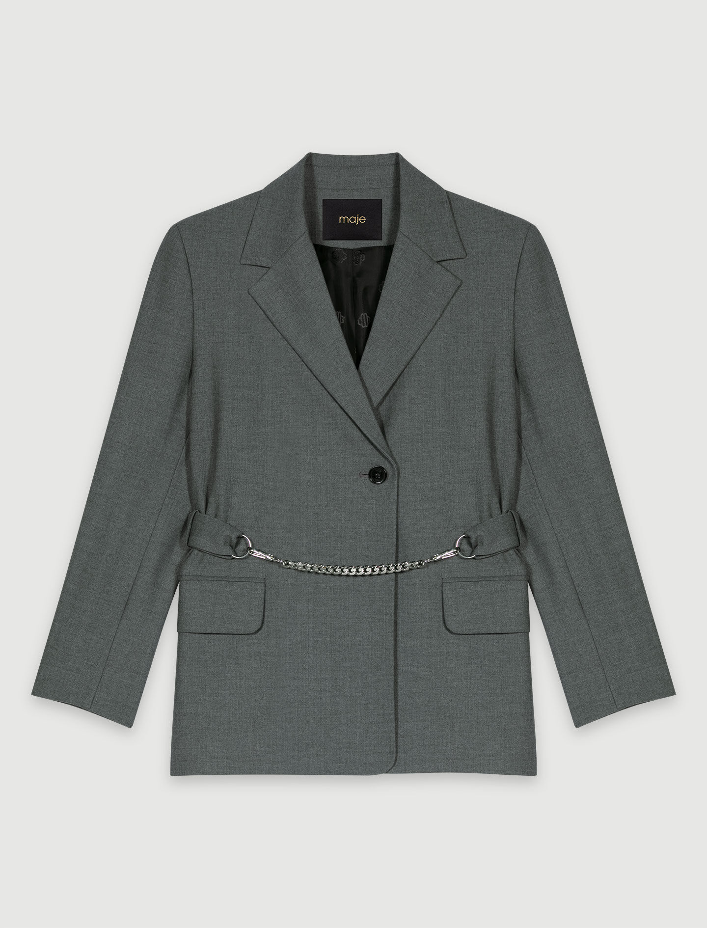 マウイ Suit jacket with chain belt