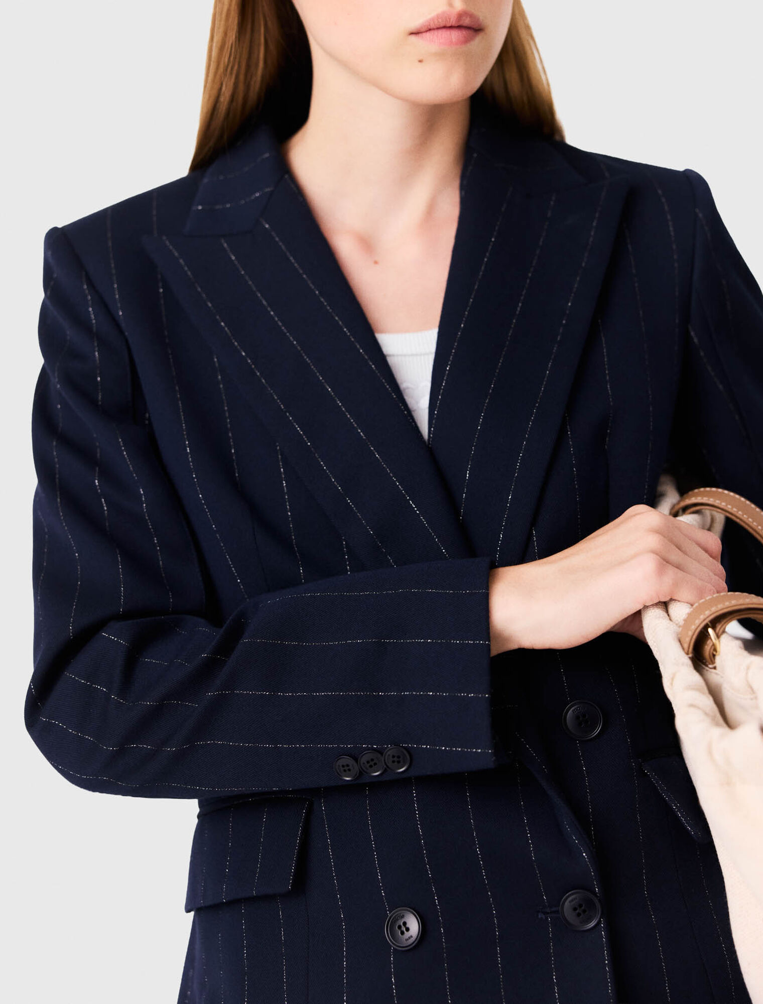 Double-breasted suit jacket