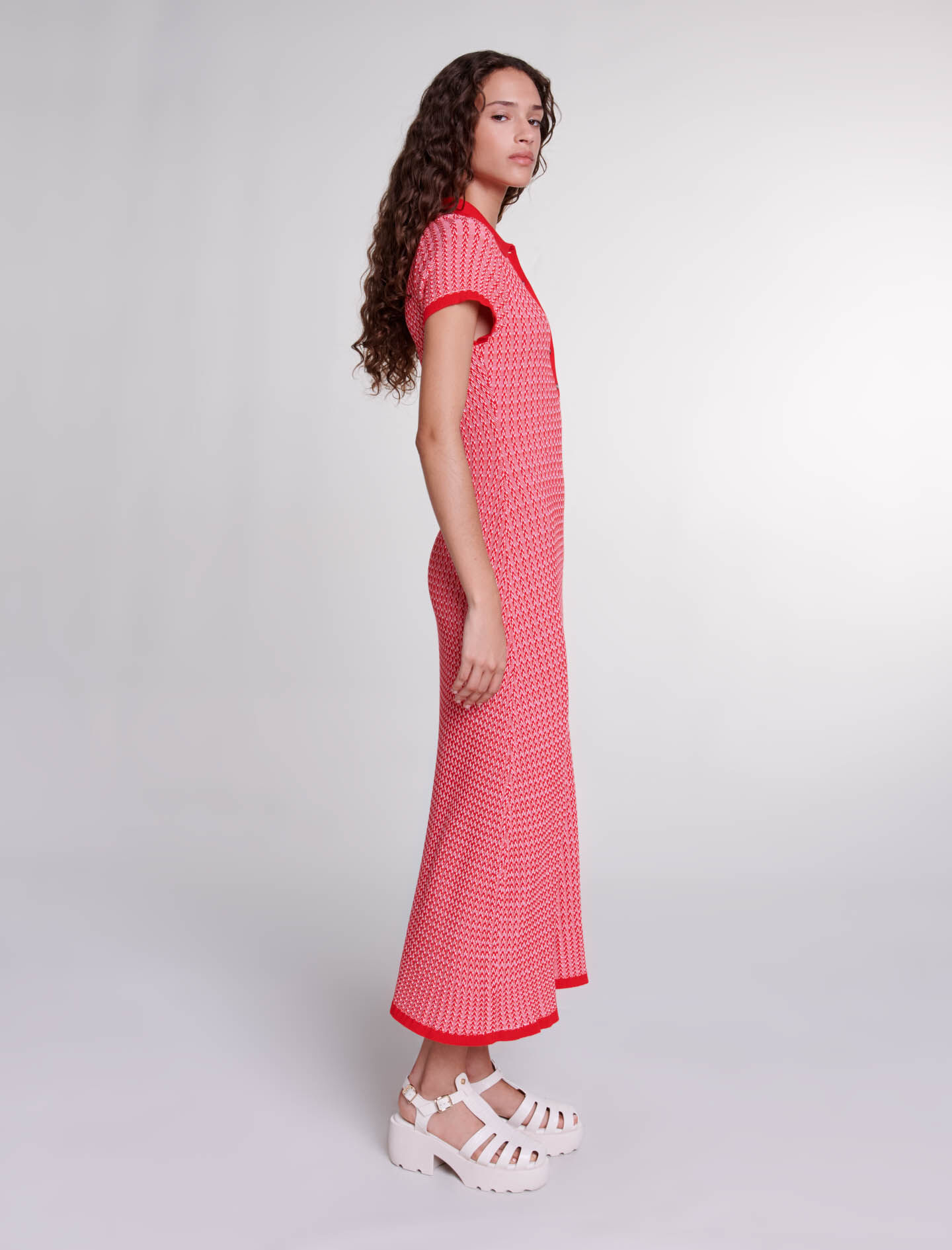 Casual knit maxi dress top