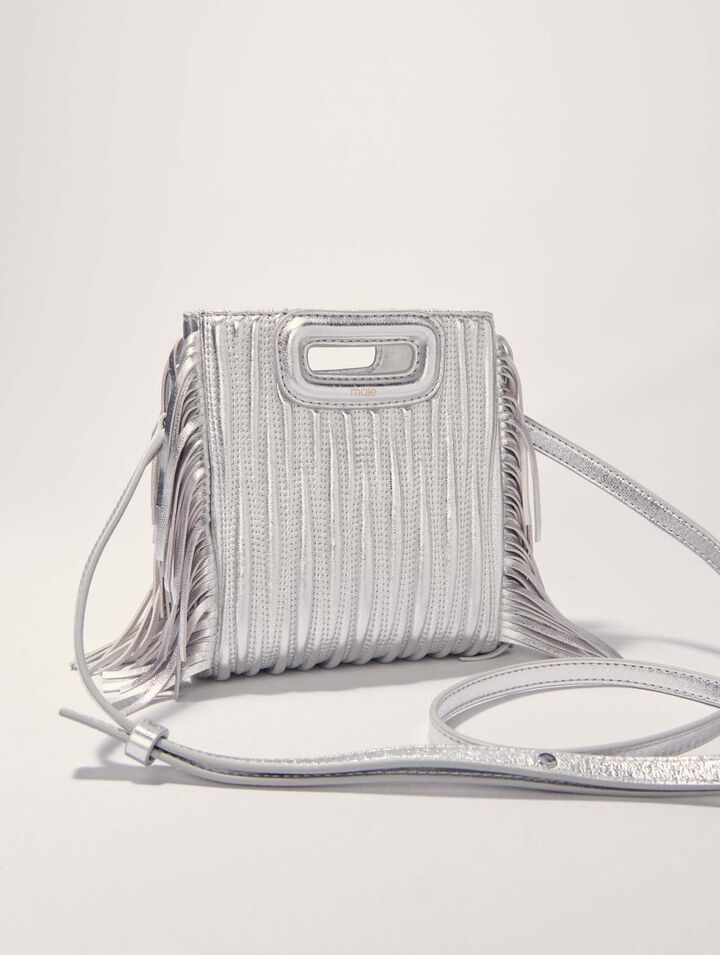 Metallic quilted leather M Mini bag
