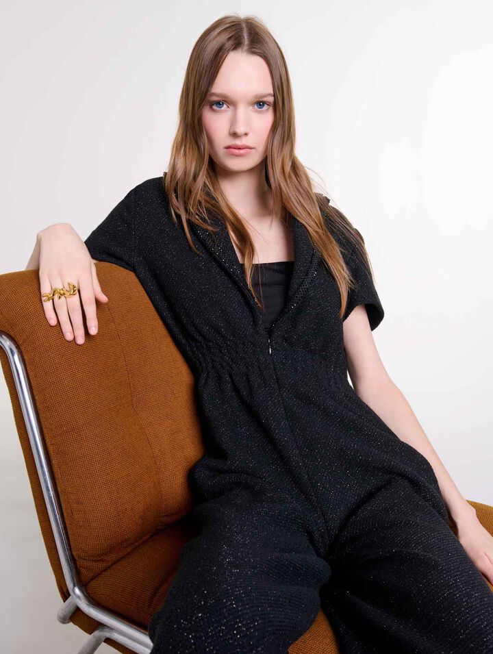 Tweed trouser suit