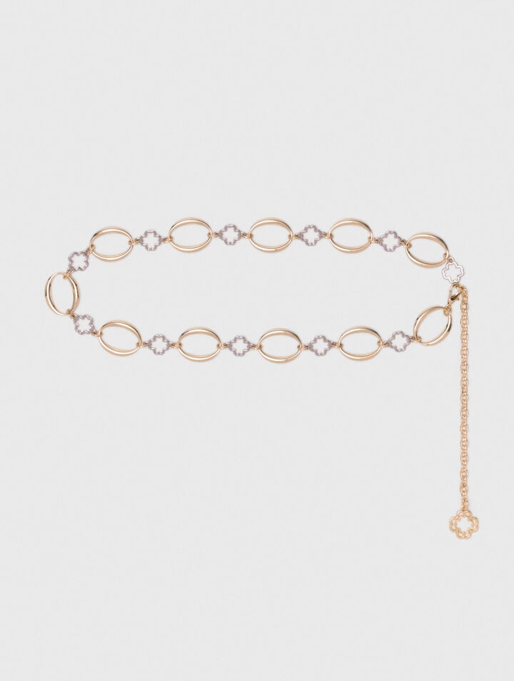 Clover link jewellery belt