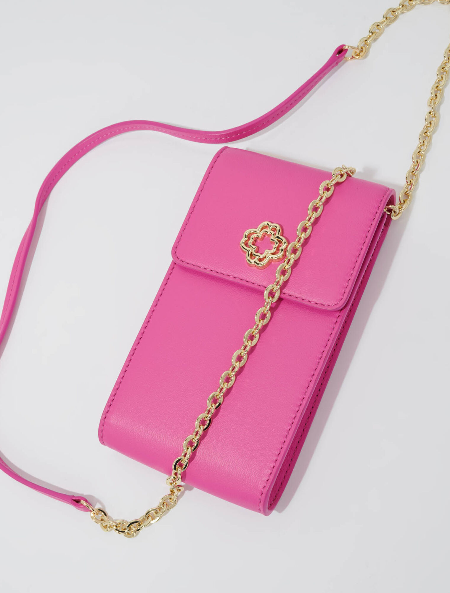 Leather phone pouch
