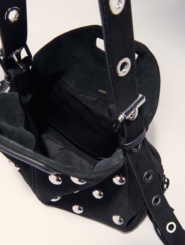 Miss M suede studded bag