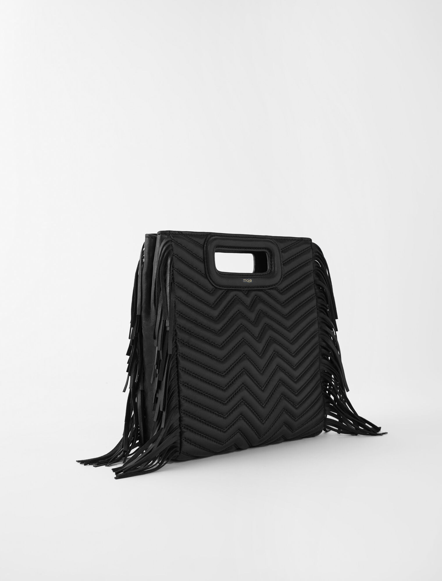 Quilted leather M bag