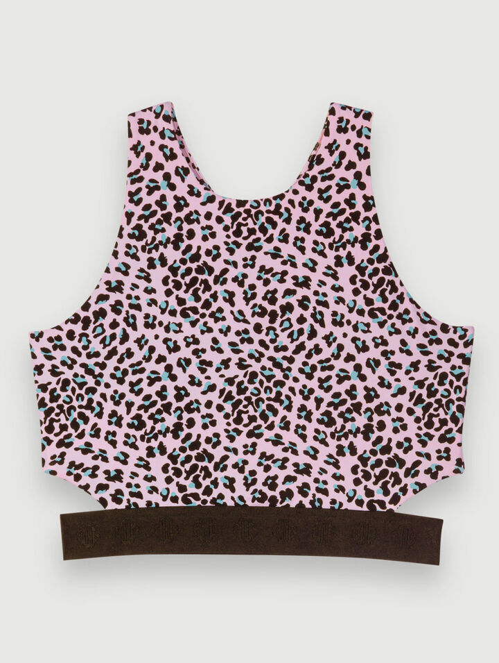 Leopard print bra