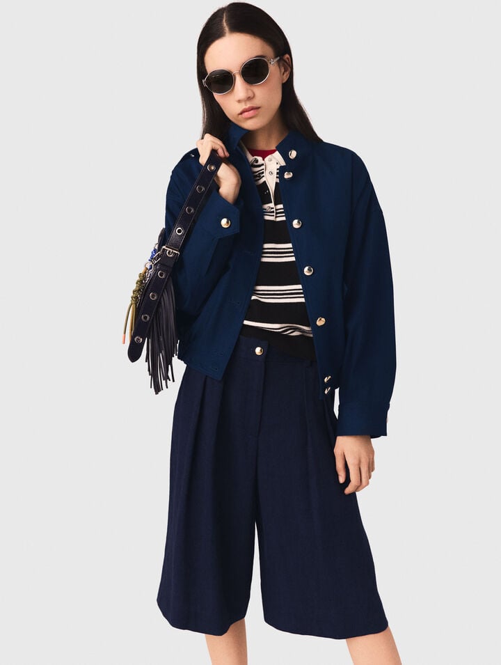 Cotton bomber jacket