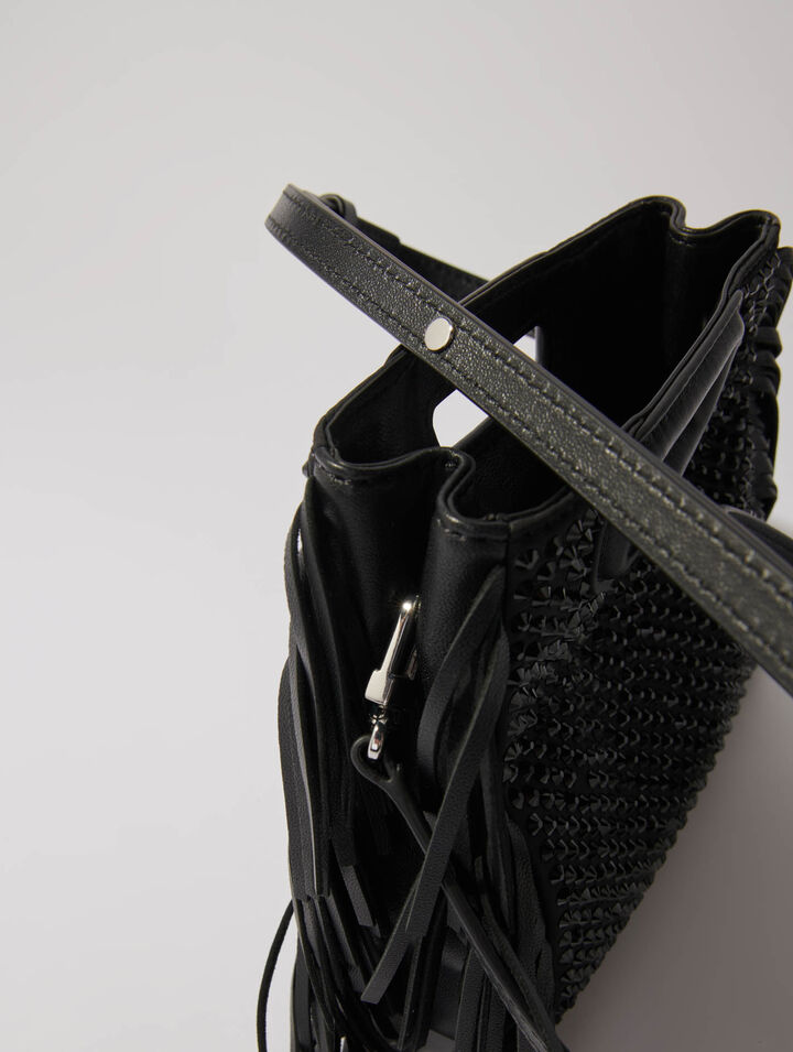 M mini rhinestone bag