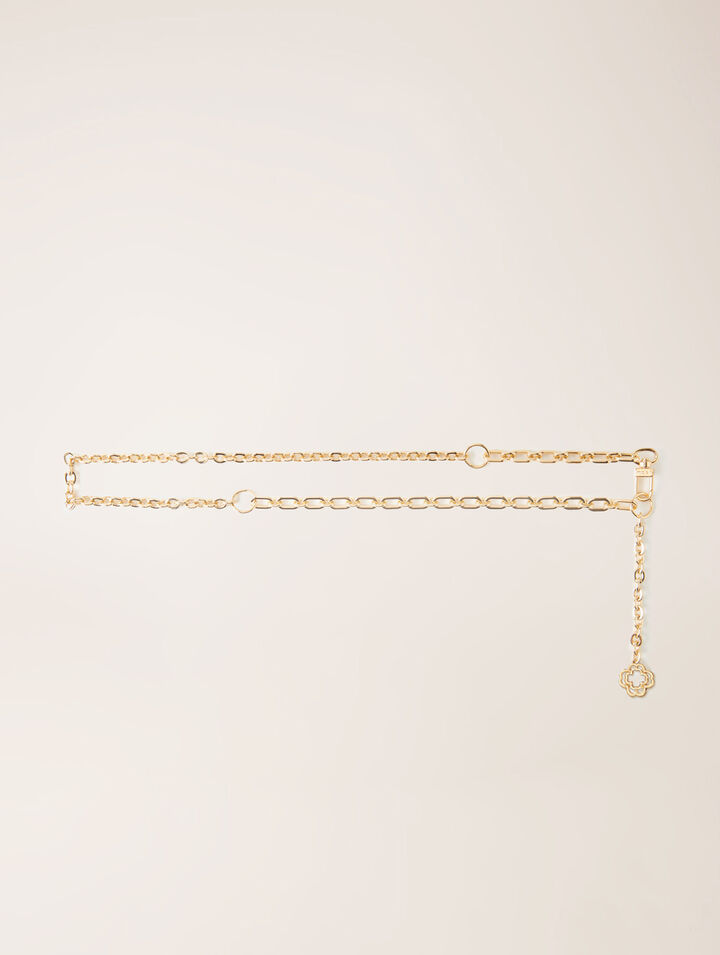 Clover logo chain belt