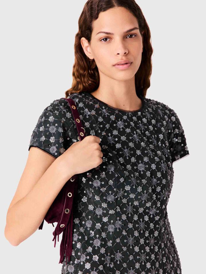 Short rhinestone dress