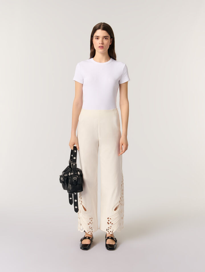 Embroidered trousers