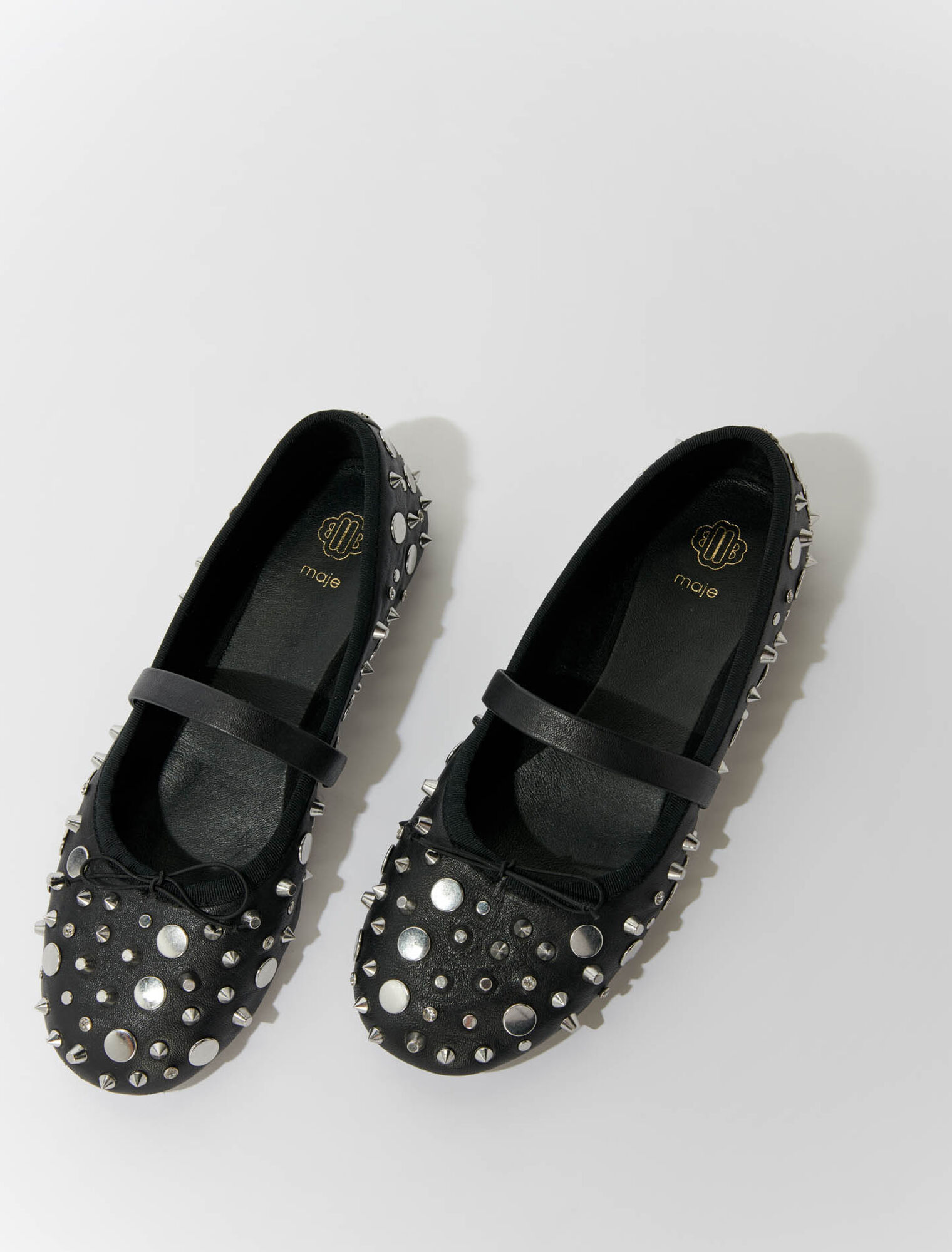 Studded ballet flats