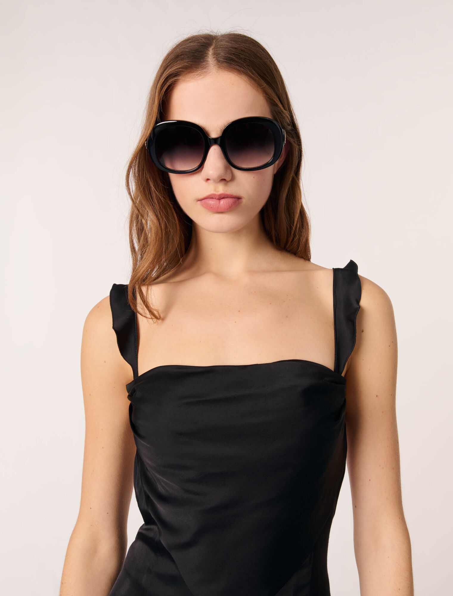 Satin-look maxi dress