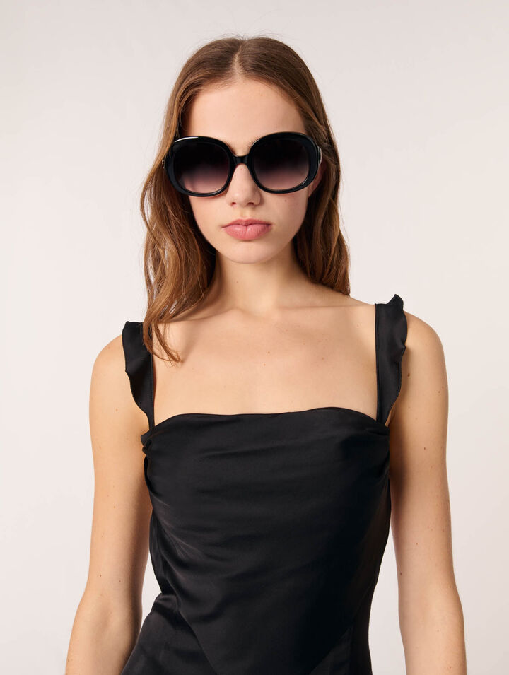 Satin-look maxi dress