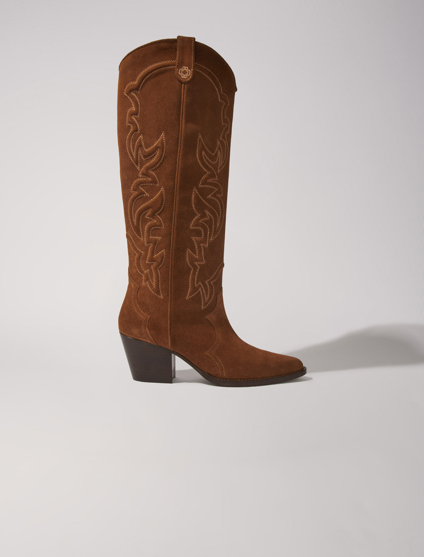 Suede cowboy boots best sale