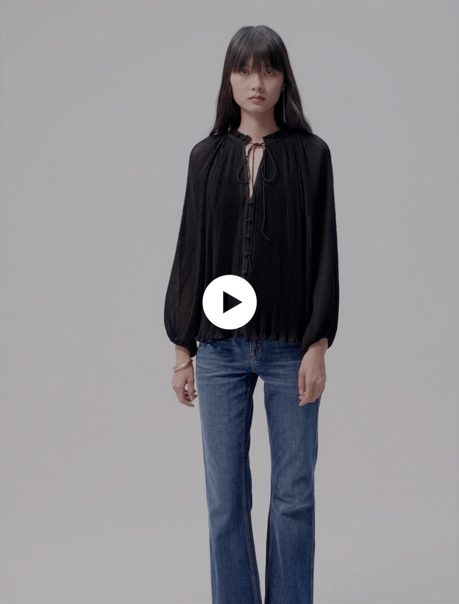 Pleated shirt